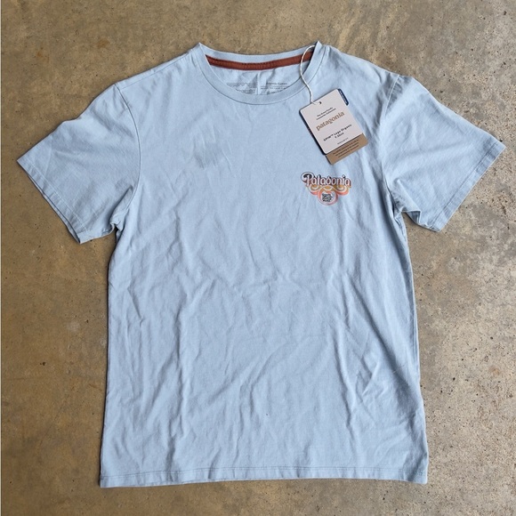 Patagonia Light Blue Men's T-Shirt - Picture 1 of 4